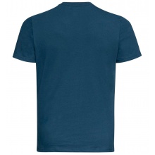 Odlo Wander-/Freizeit Tshirt Crew Neck Nikko mit alpinem Print (50% Baumwolle, 50% Polyester) blaugrün Herren